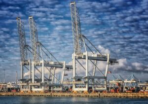 Netherlands Port Rotterdam Holland Crane